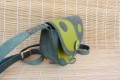 Sac à main en cuir ''vert kaki et vert olive foncé''